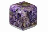 Polished Purple Charoite Cube - Siberia #194233-1